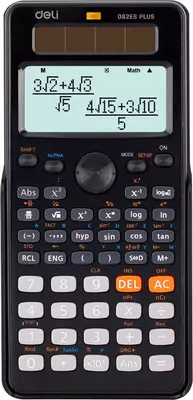 Инженерный Калькулятор "Deli" 12-разрядный (Арт. - ED82-ES)