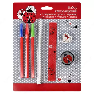 Канцелярский набор Феникс+ "Божья коровка" (Арт.- 38026-Ф)