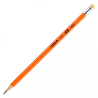 Qora qo'rg'oshin qalam "Deli" neon o'chirgichli 2B (Art.-51800-EU) Assortiment - 1 000 so'm