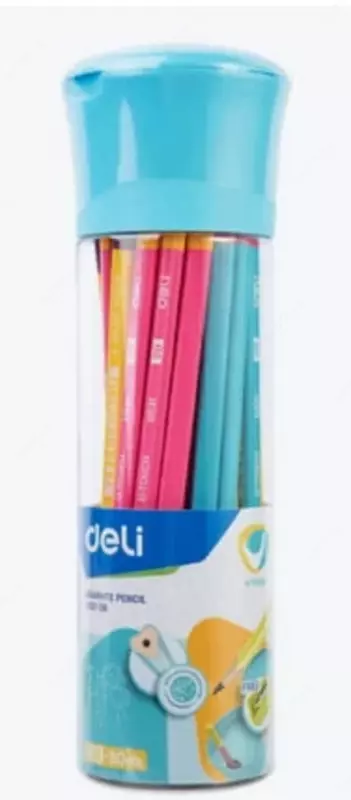 Чернографитный Карандаш 2В "Deli" (Арт.- 53106-EU) Ассортимент