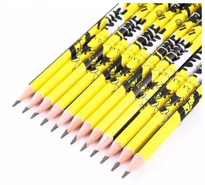 Чернографитный Карандаш "Deli Arti Graff" с ластиком 2В (Арт.-53200-WU-12pcs)