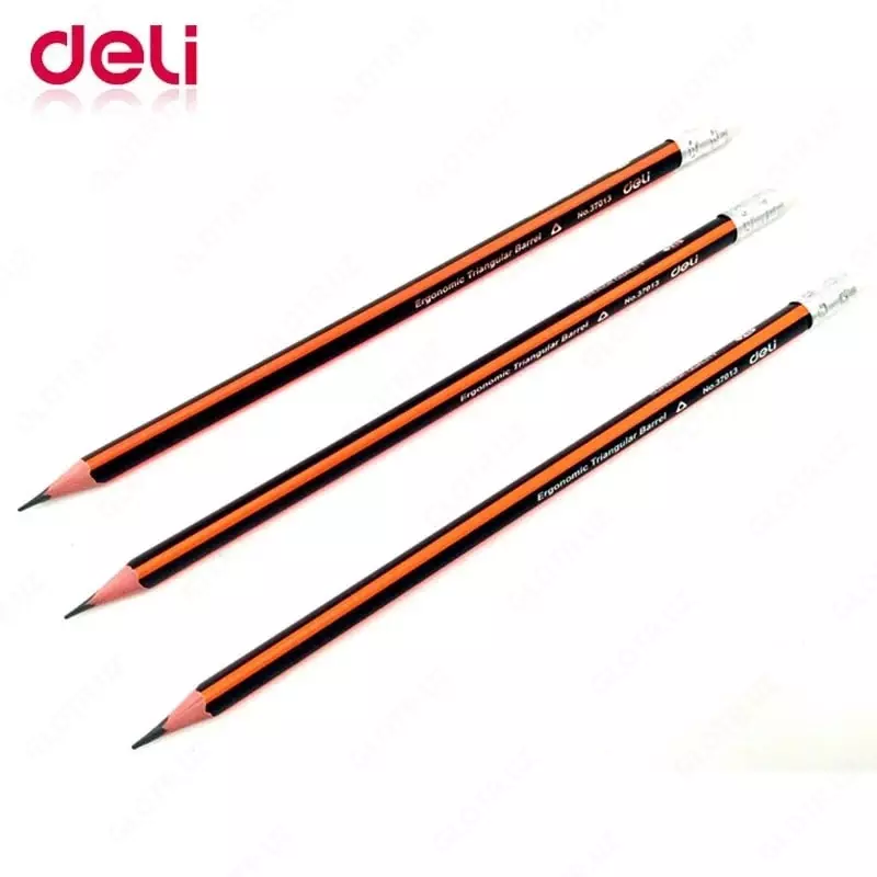 Qora qo'rg'oshin qalam "Deli" o'chirgichli 2B (Art.-37013e)