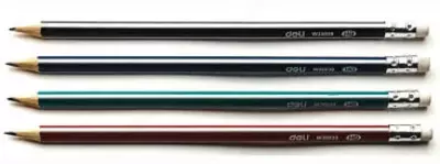 Qora qo'rg'oshin qalam "Deli" HB o'chirgichli (38039-modda)