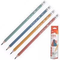 Qora qo'rg'oshin qalam "Deli Think" o'chirgichli HB (Art.- 50000-EU)