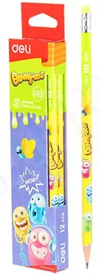 Qora qo'rg'oshin qalam "Deli Bumpees" HB o'chirgichli (Art.-52000-EU)