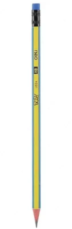 Чернографитный Карандаш "Deli POP" с ластиком НВ (Арт.-52400-EU) Ассортимент