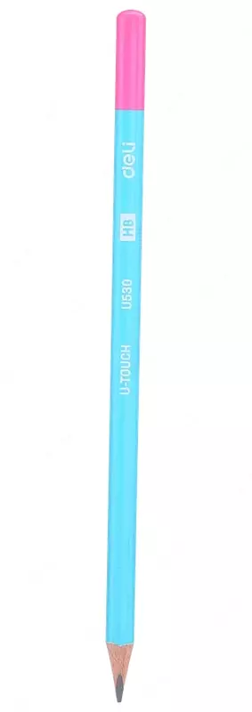 Чернографитный Карандаш "Deli U-TOUCH" с ластиком НВ (Арт.- 53000-WU)