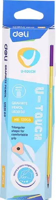 Чернографитный Карандаш "Deli U-TOUCH" с ластиком НВ (Арт.- 53000-WU)