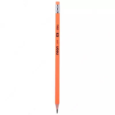 Qora qo'rg'oshin qalam "Deli Neon" HB o'chirgichli (Art.- 51600-EU-T)