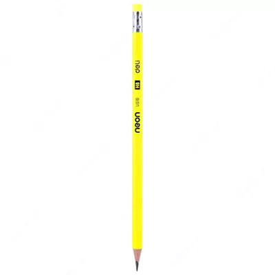 Qora qo'rg'oshin qalam "Deli Neon" HB o'chirgichli (Art.- 51600-EU-T)