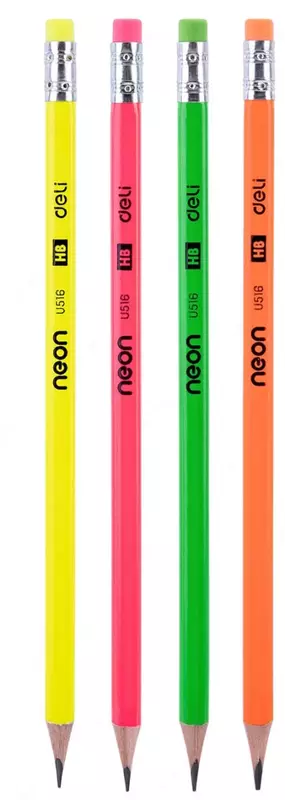 Чернографитный Карандаш "Deli" с ластиком НВ (Арт.- 51606-EU)