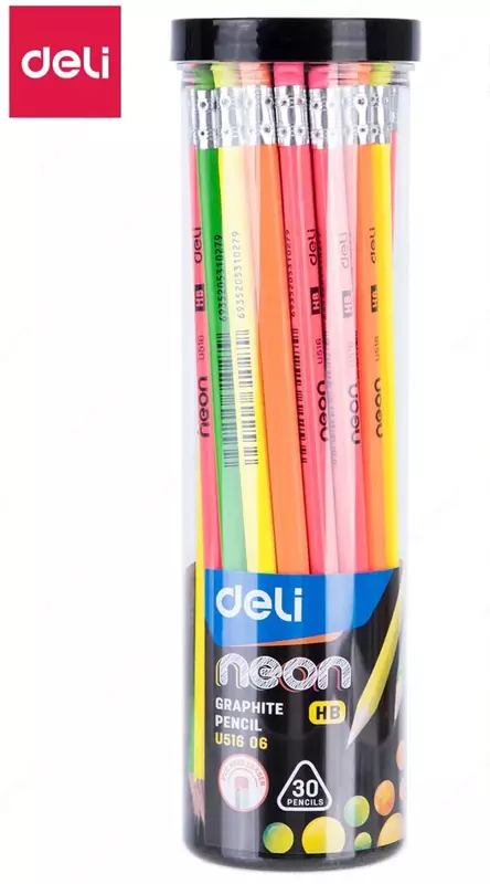 Чернографитный Карандаш "Deli" с ластиком НВ (Арт.- 51606-EU)
