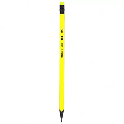 Qora qo'rg'oshin qalam "Deli Neon" HB o'chirgichli (Art.- 54600-EU)