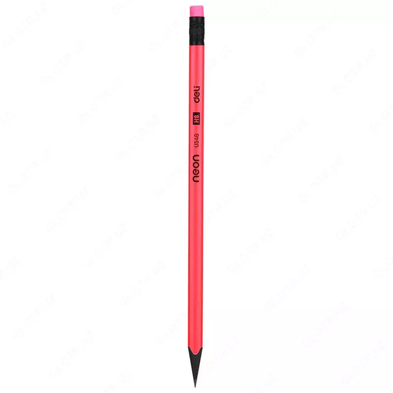 Qora qo'rg'oshin qalam "Deli Neon" HB o'chirgichli (Art.- 54600-EU)