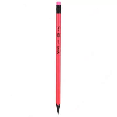 Qora qo'rg'oshin qalam "Deli Neon" HB o'chirgichli (Art.- 54600-EU)