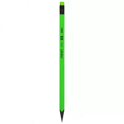 Qora qo'rg'oshin qalam "Deli Neon" HB o'chirgichli (Art.- 54600-EU)