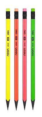 Чернографитный Карандаш "Deli Neon" с ластиком НВ (Арт.- 54600-EU-12pcs)