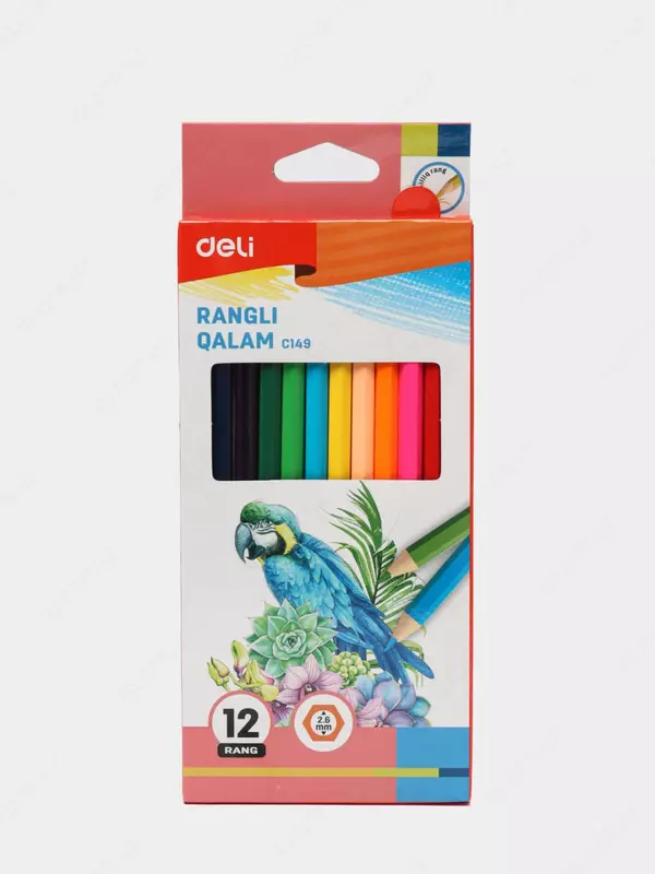 Набор цветных карандашей "Deli" 12 цветов (Арт.- 149-12-C)