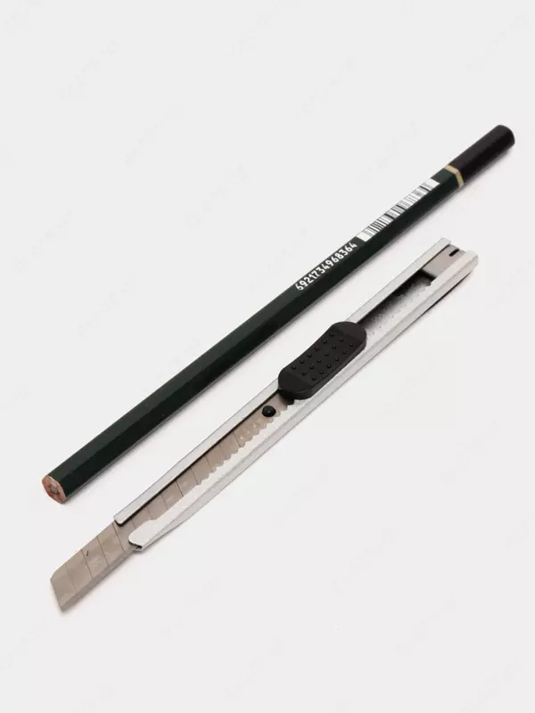 Qo'rg'oshinli qora qalamlar to'plami aksessuarlari "Deli" 2H-12V, 16 dona. (58125-modda)