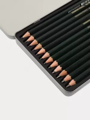 Набор Чернографитных Карандашей "Deli" 3Н-9В, 12 шт. (Арт.- 949-S)