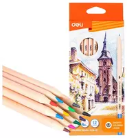 Набор цветных карандашей "Deli" 12 цветов (Арт.- 124-12-CC)