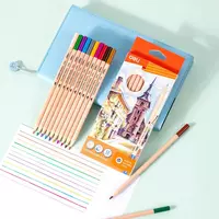 Набор цветных карандашей "Deli" 12 цветов (Арт.- 124-12-CC) - 16 000 сум