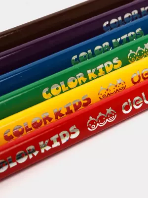 Набор цветных карандашей "Deli Jumbo" 6 цветов (Арт.- 00660-EC)
