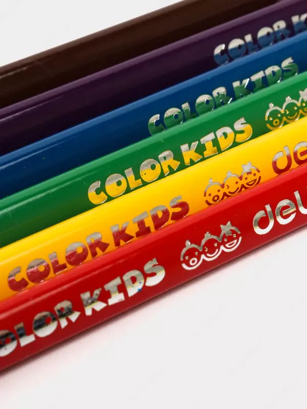 Набор цветных карандашей "Deli Jumbo" 6 цветов (Арт.- 00660-EC)