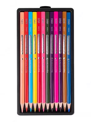 Rangli qalam to'plami Deli "Color Emotion" 12 rang (Art.- 00200-EC)