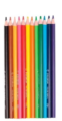 Rangli qalamlar to'plami "Deli ColoRun" 12 rang (Art.-00300-EC) YANGI