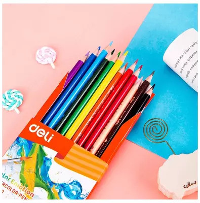 Набор цветных карандашей Deli "Color Emotion" 12 цветов (Арт.- 00700-EC) NEW