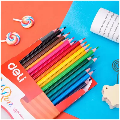 Набор цветных карандашей "Deli ColoRun" 18 цветов (Арт.- 00110-EC)