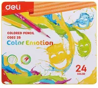 Набор цветных карандашей "Deli Color Emotion" 24 цвета (Арт.- 00225-EC) NEW