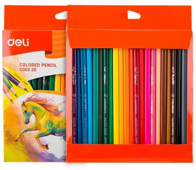 Набор цветных карандашей "Deli ColoRun" 24 цвета (Арт.- 00320-EC) NEW
