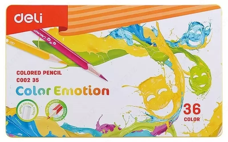 Набор цветных карандашей "Deli Color Emotion" 36 цветов (Арт.- 00235-EC) NEW