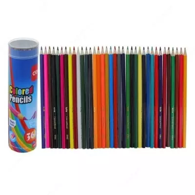 Rangli qalamlar to'plami "Deli" 36 rang (m.- 37122)