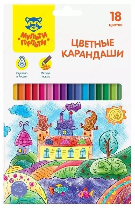 Rangli qalamlar to'plami Multi-Remote "Ajoyib sarguzashtlar" 18 rang (Art.- CP_41049)