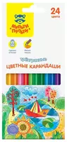 41 000 сум Набор цветных карандашей Мульти-Пульти "Невероятные приключения" 24 цвета (Арт.- CP_41055)