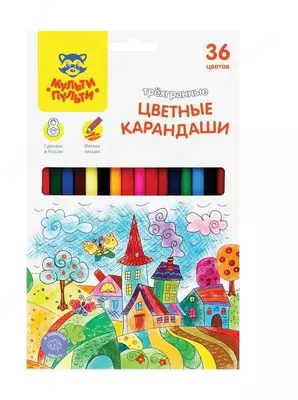 Набор цветных карандашей Мульти-Пульти "Невероятные приключения" 36 цветов (Арт.- CP_41056)