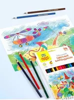 59 000 сум Набор цветных карандашей Мульти-Пульти "Невероятные приключения" 36 цветов (Арт.- CP_41056)