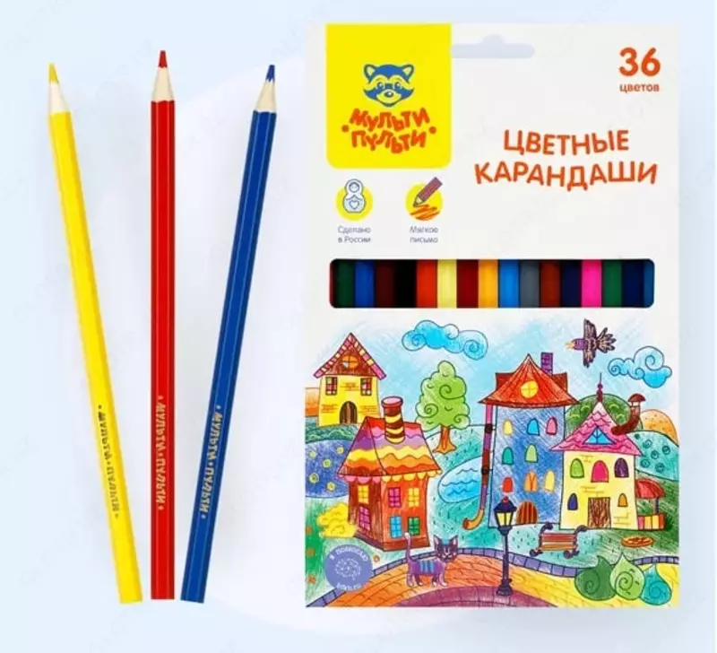 Набор цветных карандашей Мульти-Пульти "Невероятные приключения" 36 цветов (Арт.- CP_41051)