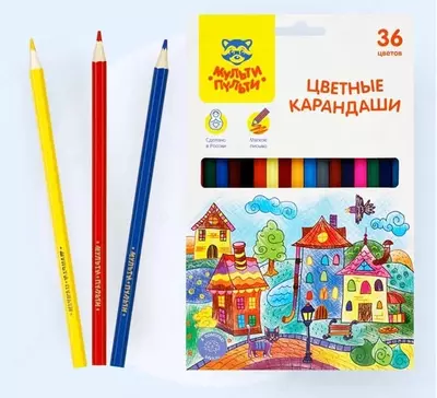 Rangli qalamlar to'plami Multi-Remote "Aql bovar qilmaydigan sarguzashtlar" 36 rang (Art.- CP_41051)