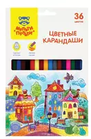58 000 сум Набор цветных карандашей Мульти-Пульти "Невероятные приключения" 36 цветов (Арт.- CP_41051)