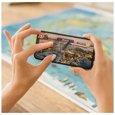 Интерактивная карта"Globen" "Животный и растительный мир Земли", 590 х 420 мм (Арт. - КН005)