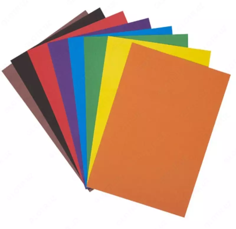 Qoplanmagan rangli karton ArtSpace, A4, 8 varaq, 8 rang (Mat. - Hkn8-8_28649)