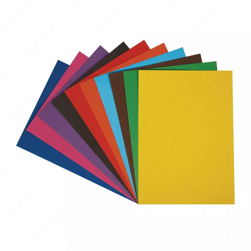 Qoplanmagan rangli karton Multi-Pulti, A4, 10 varaq, 10 rang (m. - KTsnm10-10_13976)