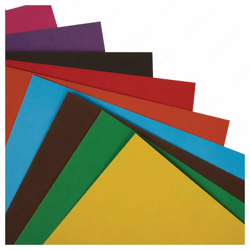 Qoplanmagan rangli karton Multi-Pulti, A4, 10 varaq, 10 rang (m. - KTsnm10-10_13976)