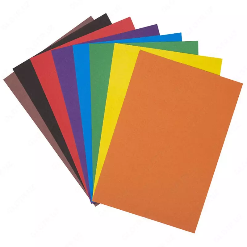 Qoplanmagan rangli karton ArtSpace, A4, 8 varaq, 8 rang (Mat. - Hkn8-8_28648)