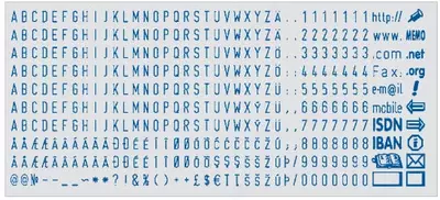 Штемпельная касса-букв "Colop" 2.5 мм, SET02, англ. (Арт. - 114678)