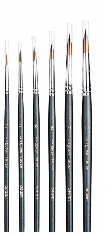 "Deli" neylon cho'tkalar to'plami, 6 dona (Art. - 73892)